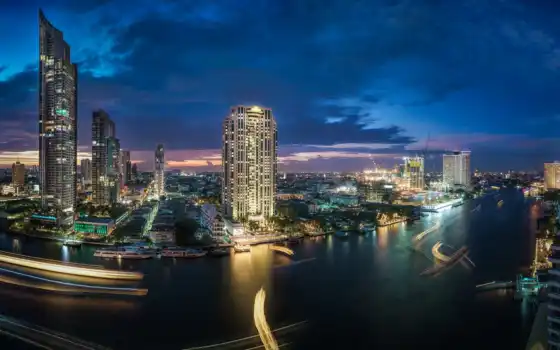 bangkok, таиланд, река