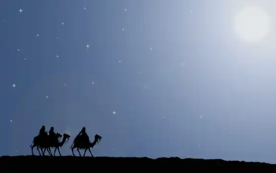 верблюд, звезды, ночь, ночь, путь, родные места, дары, кино, волхвы, рождество, графика, клинок, влеифем, круг,
