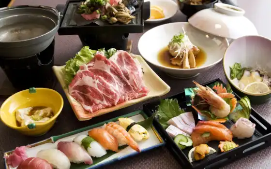 еда, на кухне, японки, сухие, рыба