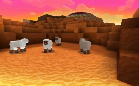 овцы, минары, пустыня