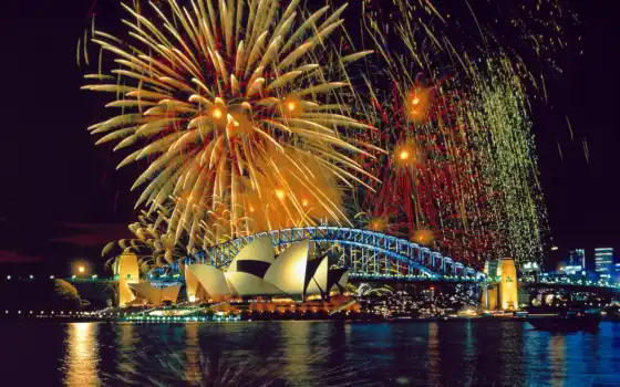 sydney, fireworks, opera, house, desktop, австралия, сидней, photo, download, full, 