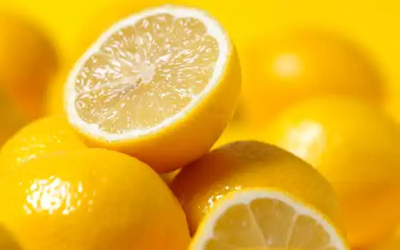 лимон, плод, глоток