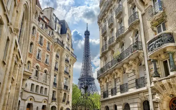 france, paris, башня, улица, эйфелева,