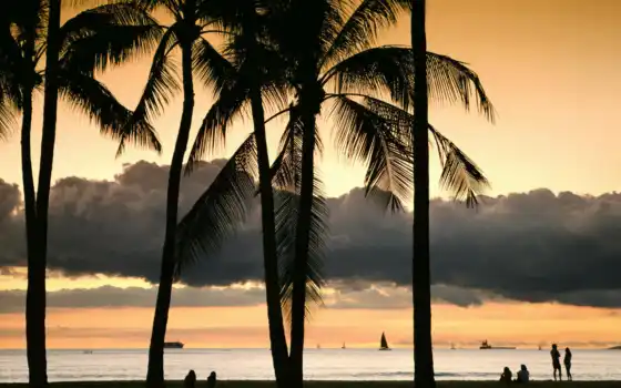 hawaii, oahu, натуральные, do, paisaje
