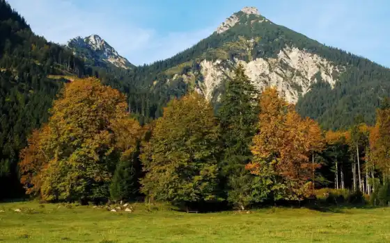 австрия, гора, природа, landscape, montaña