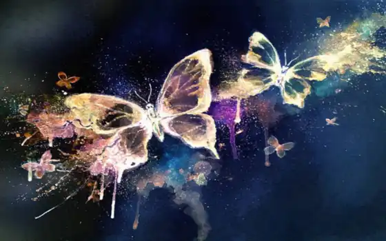 бабочки, бабочки, волшебные,