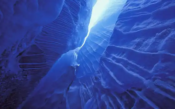 пещера, лед