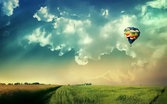 воздух, рукав, воздух, воздушный шар, воздушные шары, подвижные, фото, небо, сплетенные, вода