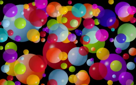 шарики, шары, кубка, графики, много, векторные, разноцветные,