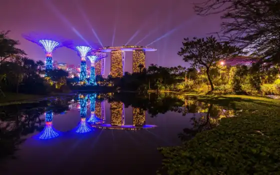 singapore, ночь