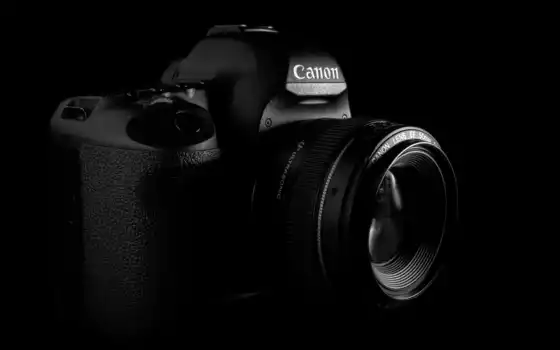 canon, фотоапарат, черный, технологичный