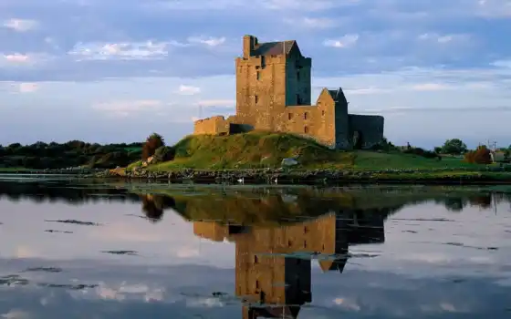ирландский, castle, dunguaire, kinvara, amazing, красивый, country