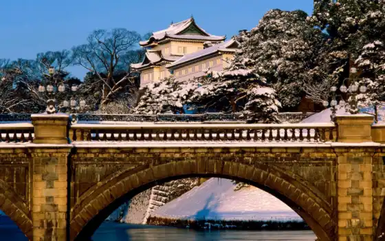 дворец, tokio, imperial, japanese, место, tokyo, higasit, garden, eastern, park