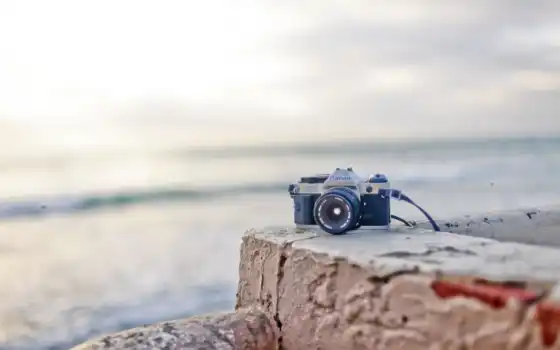 фотоаппарат, tech, пляж, canon, настроение, 