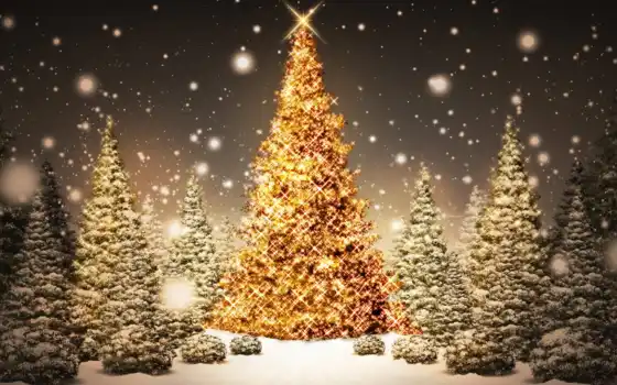 рождество, крабабраз, świąteczny, дерево, магия,