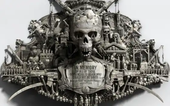 картинку, череп, стиль, военный, война, память, мемориал, 