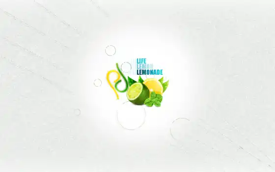 лимон, зеленый, лимонад, жизнь, иллюстрация, желтый, редкий