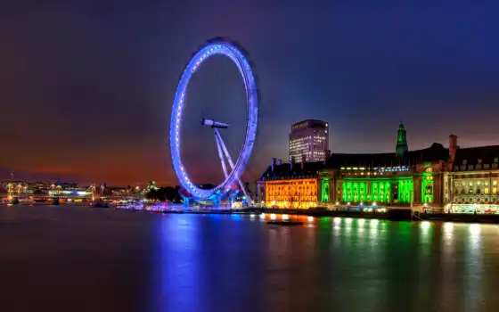 london, великобритания, ук, глаз, столица, англия, колесо, река, thames, 