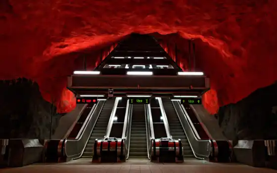 stockholm, экскурсия, sweden, solna, станция, underground, centrum, vacation, город