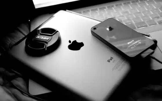 iphone, яблочный, macbook, ipad, рисунком, pro,