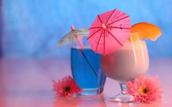 коктейль, glass, зонтик