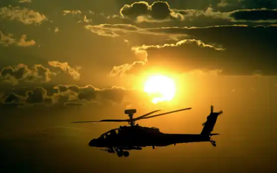 apache, закат, military, helicopter, ah, солнце, небо, вооружение, полет, апачи, замечательную, photography, you, part, военные, вертолеты, фотографию, photo, 