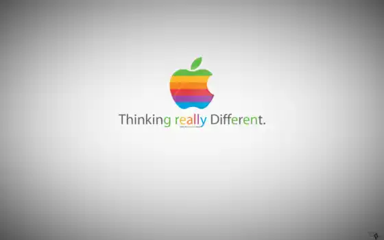 яблоко, логотип, mac, радуги