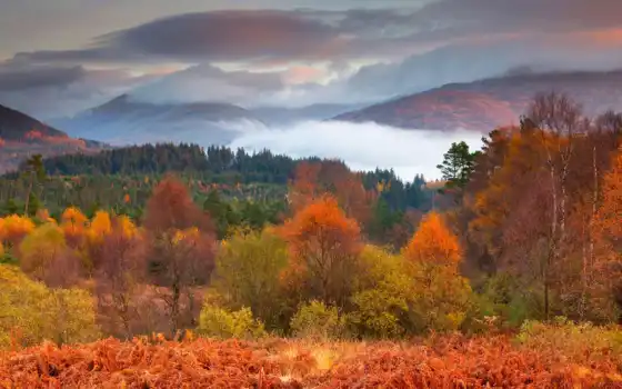 осень, шотландия