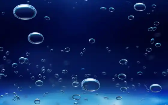 bubble, фон, blue, water