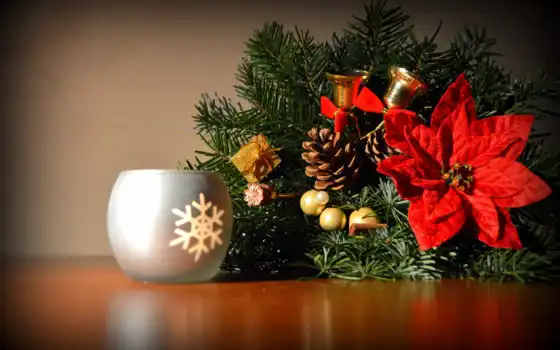 christmas, decoration, столик, год, сторона, new, сувениры, декор, вино, дерево, cover