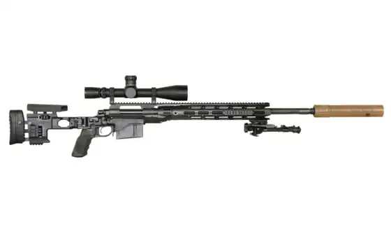 rifle, sniper, black, with, utg, dan, airsoft, scope, interested, have, also, you, 