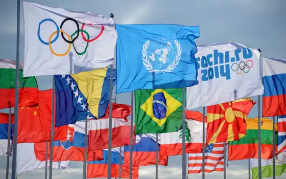 флаг, олимпийский, сочи, olympiad