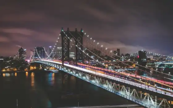 мост, manhattan, york