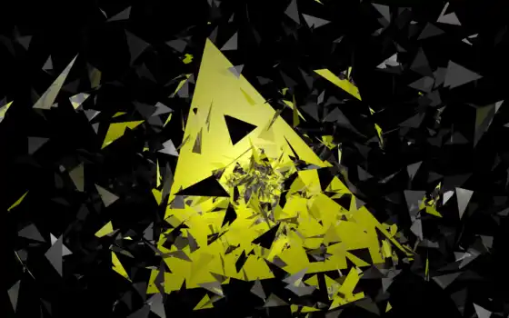 треугольник, желтый, кариус, черный, дизайн, геометрический, диаметр, материал, полосы, форма