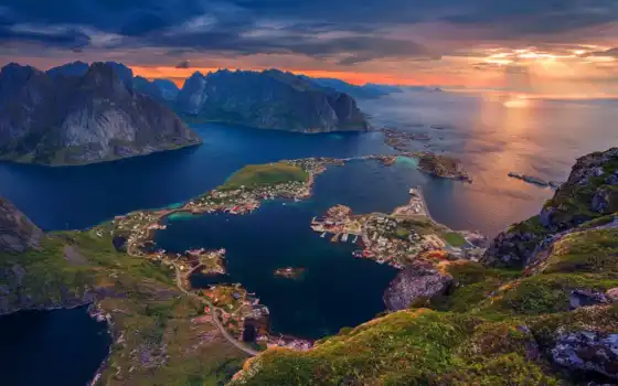 остров, Лофотенские острова, Норвегия