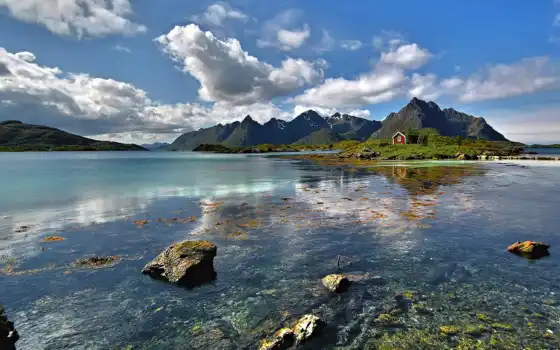 норвегия, озеро, мир