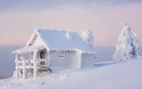 лазейки, зима, финляндия, пейзаж, мм