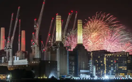 firework, london, south, battersea, display, bonfire, ночь, fast, подход, который