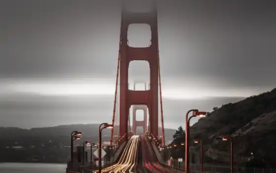 золотистый, gate, мост