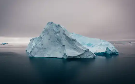 арктический, ледник, лед, таяние, резидент, зона, прием, айсберг, пять