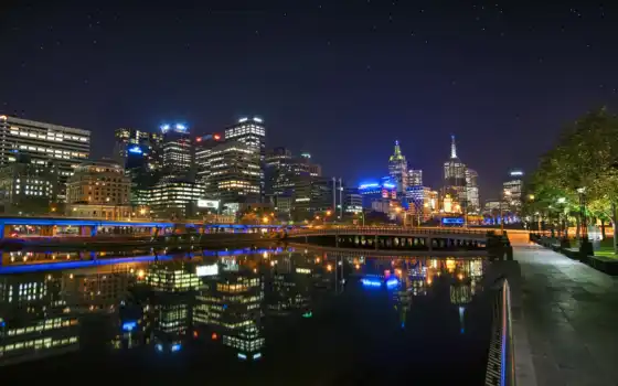 melbourne, город, другой, urban, небо, австралия, панорама, smartphone, mobile, небоскрёб
