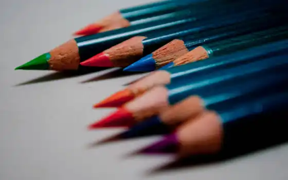 iphone, карандаши, pencils, pencil, цветные, colored, color, макро, 