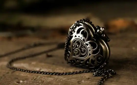 сердце, кулон, цепь, love, металл, shape