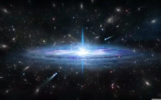 квазар, происхождение, свободно, галактика, мобильный,