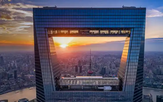 shanghai, financial, центр, китаянка, world, landmark
