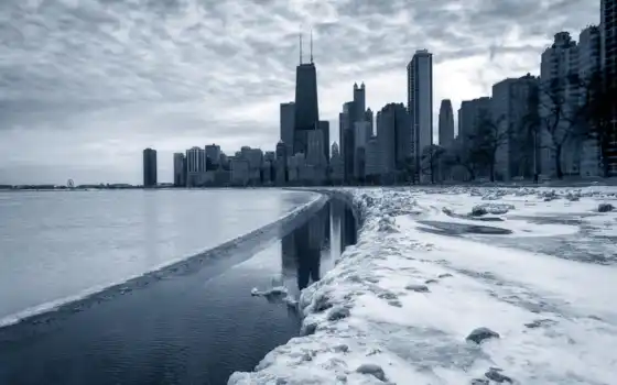 pictures, new, winter, city, photos, day, illinois, skyscrapers, chicago, every, screensavers, 