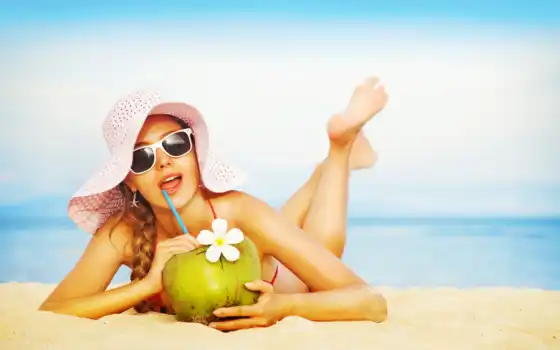 здоровье, кокосовое все, все, предметы, лето,