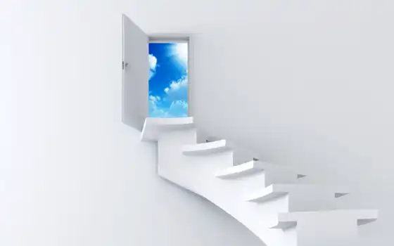 небо, лестница