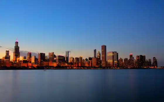 город, chicago, urban, landscape