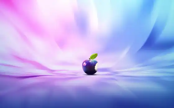 яблоко, логотип, фиолетовый, абстрактный